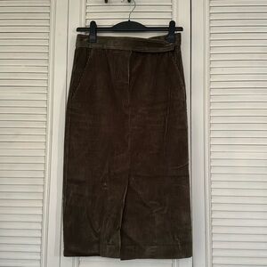 Womens Max Mara green Corduroy Midi
Skirt